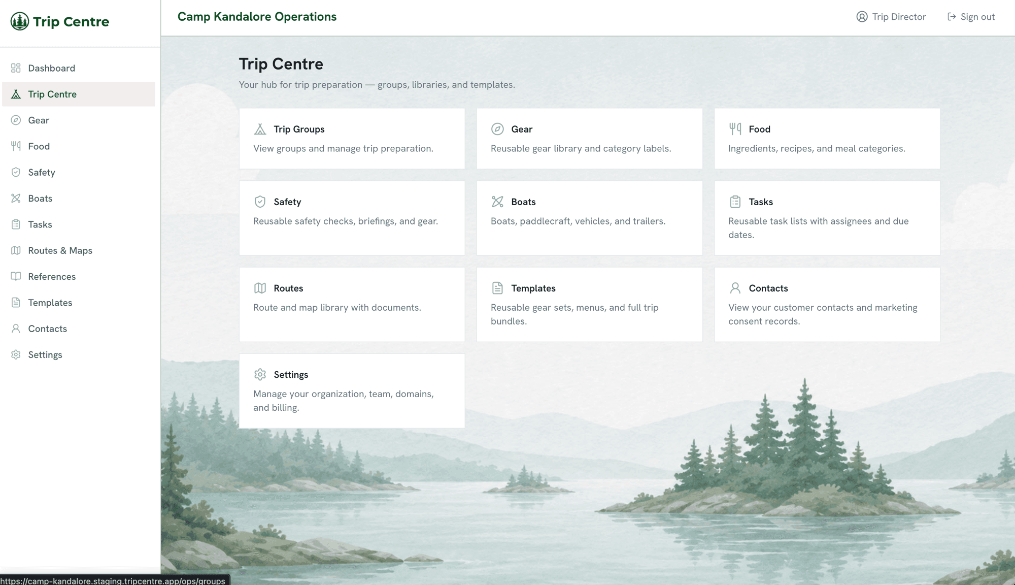 Set up your trips & libraries